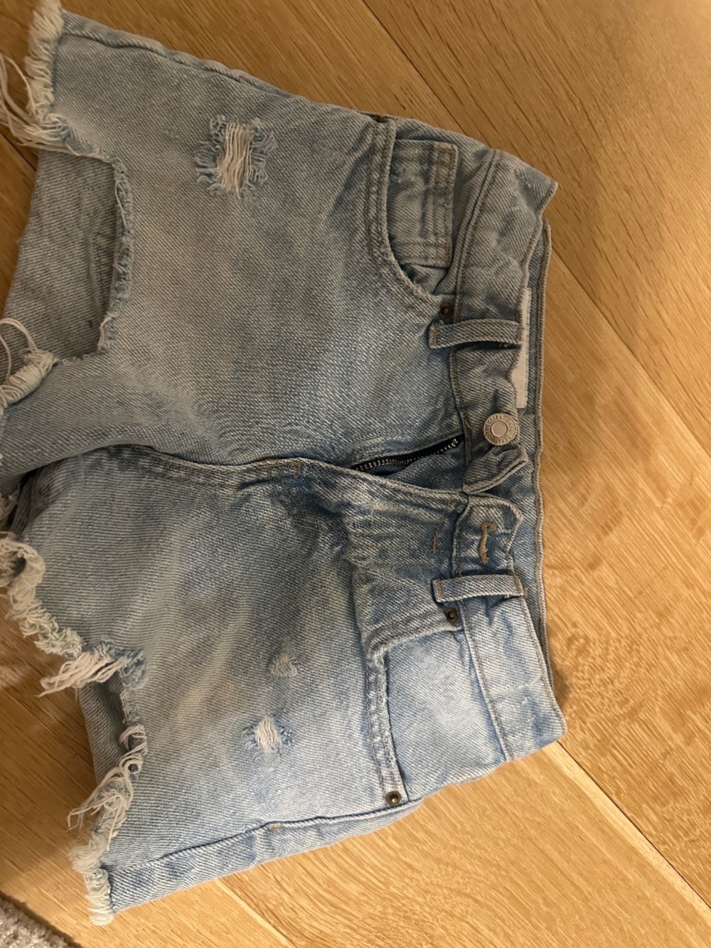 Kids Size 9, Ripped Zara Jean Shorts.